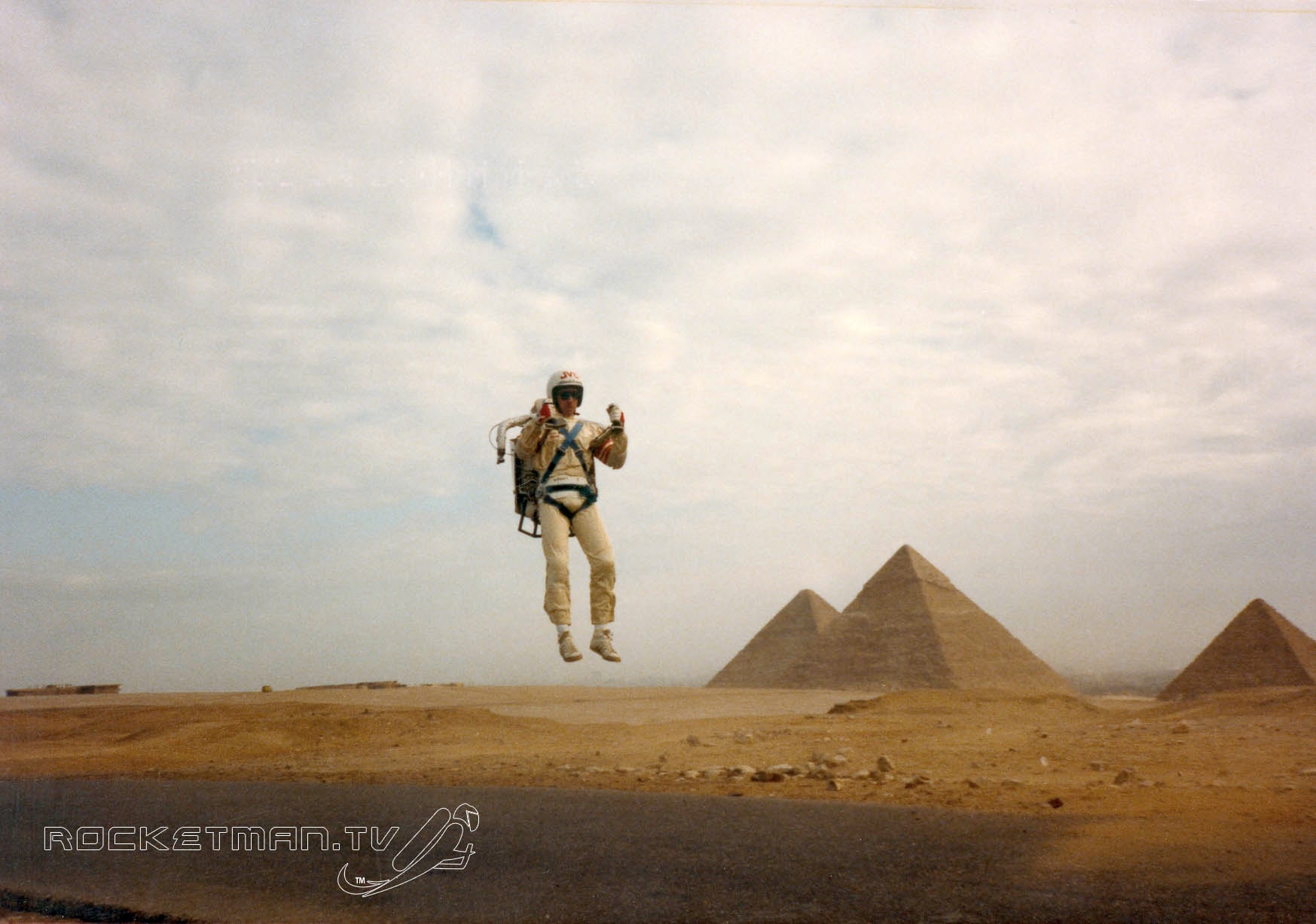 The Rocketman — in his flight suit